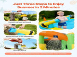 Inflatable Bounce House, 3.82 x 3.98 x 1.97 m Inflatable Bounce House Water Slide, Bouncer Castle V952-CQCBKWSLXSCXQDNIX001V3