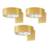3Pcs Rechargeable LED Picture Lights Dimmable Art Display Lighting - Gold V1263-JX-8160-2