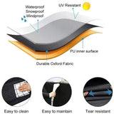Waterproof 210D Oxford Grill Cover with PVC Coating, UV and Wind Resistant Protection for Outdoor V1189-LC-HW-00395