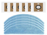 For ILIFE A12 Pro Self Emptying Robot Vacuum Cleaner 5 Mop Pads 6 Dust Bags V1189-LWWAL-20260327-04926