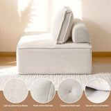 Artiss 3 Floor Sofa Lounge Chair with Pillow SBED-K-FLD01-3S-WH