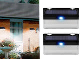 2Pcs LED Solar Power Motion Sensor Light Outdoor Security Garden Lamp Solar Wall Light V1263-JX-7138