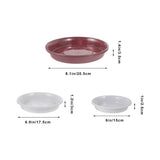 Plastic Flower Pot Drip Trays, Simple Design, 12-Pack Drip Tray for Indoor and Outdoor Plants V1366-AZ2-W-13696