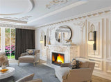 Ultra-modern Round Accent Mirror Venetian Ornate Mirror Decorative Wall Mirror V767-JJ-XM769