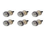 6 Pcs Lamp Holder Metal E26 E27 Screw Retro Lighting Base Accessories with Ground Aluminum ShellBlue V1294-YM0714-3119210198012