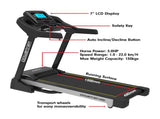 Powertrain K2000 Treadmill 22kph Electric Exercise Home Gym Cardio Running Fitness TML-HSM-K2000