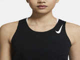 Nike Womens Aeroswift Running Singlet Run Jog Gym - Black V563-CZ9385-010-XS