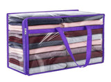 6PCS Clothes Storage Bag Transparent PVC Dust Proof Space Saving Clothes Bag for Bedding Quilt V1294-YM0901-3117250021711