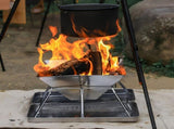 Silver Green portable grill, stainless steel grill, 304 stainless steel, charcoal grill, V1347-132-GRE-09096