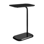 Sarantino Beveled Edge C-Shaped Side Table - Black TBL-NTD-589-19