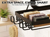 Artiss 2X 3 Tier Over The Door Shower Caddy Hanging Bathroom Storage Organizer BSR-B-3T-62H-BKX2