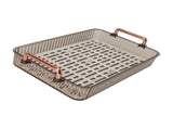 Tea Tray Rectangular Double Layer Drainage Rack Tea Serving Tray for Parties Coffee Table Kitchen V1294-YM0901-3118230273113