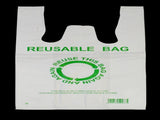 500pcs 3355cm Eco Design Reusable Plastic Singlet Shopping Bags Grocery Carry Checkout V563-1BOX-LF2700-L