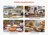Outdoor Pizza Oven, 12 in Wood Fired Pizza Ovens, Pellet Pizza-Stove with Thermometer & Electric V952-BXPSLDNZWDJPCLPZU001V9