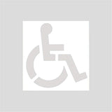 Handicap Parking Stencil Kit, Reusable Cardboard Parking Lot Stencils for Painting, Easy to Use V1192-AZ-W-5042