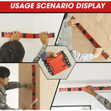 Foldable Level, 5-Section Multi-Angle Magnetic Level Tool With 4 Leveling Bubbles 45&deg 90&deg 180&deg V1188-MS-227-1192