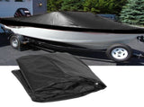 420D Silver Coating Oxford Cloth Waterproof UV Protection Boat Yacht Cover 530x290cmBlack V1294-YM0901-3111200130711