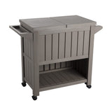 Garden Bar Serving Cart with Cooler V264-OTF-539PP-LGR-NA-1