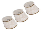 3Pcs Small Lamp Shades Hand Crafted Exquisite Soft Lightweight Dustproof High Luminousness Table V1294-YM0715-3119210304611