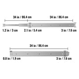 Drawer Slide Soft Close Drawer 1Pair 34" Ball Bearing Full Extension 500lb V952-CTDGBYCW500342RPVV0