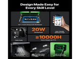 Laser Engraver, 20W, Laser Engraving and Cutting Machine with Enclosure Camera, Laser Cutter, 36000 V952-FBSJGDKJ20W52ONY0001V3