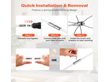 Chimney Sweep Kit, 9m Maximum Extendable Length Chimney, Chimney Cleaner Sweeper with Dual V952-SSTYCQSTJ30YIIB96001V0