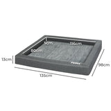 PaWz Memory Foam Pet Bed Calming Dog XXL XX-Large PT1183-XXL-GY_NZ