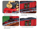 134/190Pcs Classic Christmas Train Set Mini Train Toy Set with with Headlight Smoke Realistic Sounds V1294-YM0523-10320483