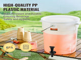 Beverage Dispenser, 5 Gallon Drink Dispensers for Parties, Plastic Juice Dispenser with Spigot and V952-YLFPQSLFPQWDWXXWHV0