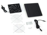 Solar Panel Fan Kit 10W Weatherproof Solar Powered Fan Wall Mounted for Outside Small Chicken Coops V1294-YM0706-3113230199011
