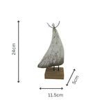 Set 2 Contemporary Wooden Angels Assort 24cm, 20cm V637-12802ANG