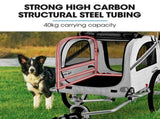 TAG-ALONG Pet & Cargo Jogger Bike Trailer, Pull Behind Bicycle Trailer Carrier Stroller, Grey V219-BCAPBTTATSGA