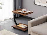 Sofa Side Table Stylish Simple Versatile Dual Layer Couch End Table for Living Room Bedroom Square V1294-YM0901-3116230019711