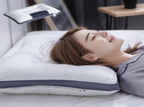 Firm Neck Contour Cervical Orthopedic Pillow, Memory Foam Pillow Widen Plus Reversible Design, for V1366-AZ2-W-12388