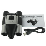 5-In-1 Binocular Camera With Video Digital Pc Cam And Tf Card Reader - 10X25Mm 101M / 1000M Field Of PRL-5720-GO-S