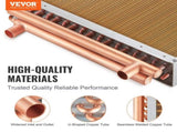 Heat Exchanger Water to Air, 18"x 20" with 3-Row 3/8" Copper Ports, 242 Aluminum Fins Heat Exchanger V952-CPGSHRQ18200VCZ68V0