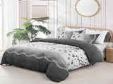Grey Stripe Aveline Elegance Quilt / Doona / Duvet Cover set V745-AQ081952Q3