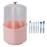 8Pcs Makeup Brushes with Rotating Brush Container Cosmetics Brushes Holderganizer with Clear Lid V1294-YM0901-3117240236412