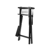 Sarantino White Tall Directors Chair Beech Wood Frame with Canvas Seat WDC-JOY-WH