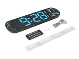 Digital Wall Clock with Remote Control Big LED Screen Display Adjustable 8 Color Lights Digital V1294-YM0901-3115240021211