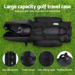 Everfit Golf Travel Bags for Airlines with Wheels Golf Clubs Hard Case Foldable GOLF-A-BAG-WHEEL-BK