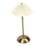 Pleated Table Lamp Touch Control 3 Colors Stepless Dimming USB Rechargeable Retro Cordless LED V1294-YM0901-3119250068111