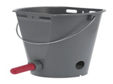 8L Feeder Bucket with 2 Nipple Milk Feeding Barrel Livestock Farm Accessory GrayFor Calf V1294-YM0901-3111210205111
