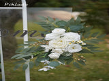 Faux Arch Flower Swag Set of 2 for Wedding Welcome Floral Swag Wedding Reception Ceremony V1258-DP02-WO-552