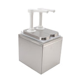 Sauce Dispenser Plastic and Stainless Steel Condiment Pump Station Sauce Dispenser For Kitchen Home V1294-YM0717-3118220188811