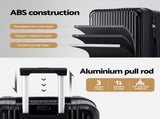 Wanderlite 28" Trunk Luggage Suitcase Travel 5 Wheels Type-C Port TSA Black LUG-ABS-TRUK-28-BK