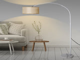 EMITTO Modern LED Floor Lamp Reading Beige LI0384-WHGY