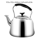 Whistling Kettle Stainless Steel Boiling Audible Alarm Large Opening Stovetop Teapot with Tea Filter V1294-YM0703-3118230038911