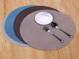 JWDX Placemats, 4 Pieces of Hand-Woven Placemats Insulation Mats Dining Table Anti-Slip Mats V1189-LWWAL-20260325-03071