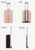 Foldable Carry-On Luggage, 20-Inch Durable Travel Suitcase with Wheels Sturdy, Compact & Portable V1107-CS-RKVHSJ24